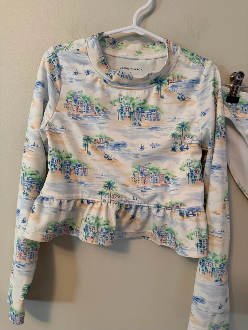 Janie and Jack Resort Theme Rashguard and Bottomd